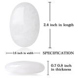 MAIBAOTA 2.4" Lapis Lazuli Crystal Stone Polished Palm Stone 0.7" Thick Natural Reiki Gemstone Worry Stone Healing Crystals Energy Balancing Anxiety Stress Relief Meditation 1 Pc