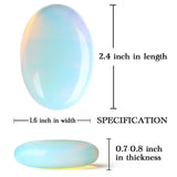 MAIBAOTA 2.4" Lapis Lazuli Crystal Stone Polished Palm Stone 0.7" Thick Natural Reiki Gemstone Worry Stone Healing Crystals Energy Balancing Anxiety Stress Relief Meditation 1 Pc