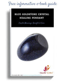 Sugandha Wellness Rainbow Moonstone Healing Crystal Necklace - Lunar Pendant Balance, Inner Light, Love & Creativity