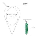 VIBILIA Healing Crystal Necklace Wire Wrapped Natural Amethyst Stone Point Pendant Necklace Hexagonal Reiki Spiritual Quartz Gemstone Stone Jewelry for Women Men