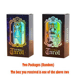 SUNHHX Tarot Cards Set, 78 Surface Laser Tarot Cards with English Instructions Book for Beginners (English Edition)