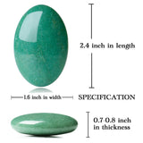 MAIBAOTA 2.4" Lapis Lazuli Crystal Stone Polished Palm Stone 0.7" Thick Natural Reiki Gemstone Worry Stone Healing Crystals Energy Balancing Anxiety Stress Relief Meditation 1 Pc