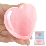 Rose Quartz Heart, Love Stone Healing Crystals Natural Crystal Heart Reiki Gemstone Polished Heart Shaped Rocks Meditation Crystal