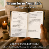 Self-Mastery Journal for Men 2025- Gratitude Journal for Daily Reflection, Mindfulness, and Self-Care - Guided Manifestation Journals - Inspirational Goal Journals with Pen Holder (Black)