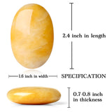 MAIBAOTA 2.4" Lapis Lazuli Crystal Stone Polished Palm Stone 0.7" Thick Natural Reiki Gemstone Worry Stone Healing Crystals Energy Balancing Anxiety Stress Relief Meditation 1 Pc