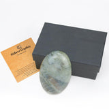 MAIBAOTA 2.4" Lapis Lazuli Crystal Stone Polished Palm Stone 0.7" Thick Natural Reiki Gemstone Worry Stone Healing Crystals Energy Balancing Anxiety Stress Relief Meditation 1 Pc