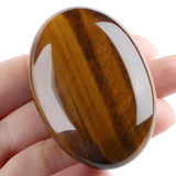 MAIBAOTA 2.4" Lapis Lazuli Crystal Stone Polished Palm Stone 0.7" Thick Natural Reiki Gemstone Worry Stone Healing Crystals Energy Balancing Anxiety Stress Relief Meditation 1 Pc