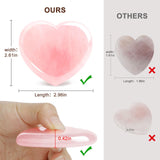Rose Quartz Heart, Love Stone Healing Crystals Natural Crystal Heart Reiki Gemstone Polished Heart Shaped Rocks Meditation Crystal