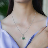 ADUINCEED Tree of Life Necklace for Women, S925 Sterling Silver Moon Goddess Tree of Life Necklace, Family Tree Pendant Mothers Day Holiday Christmas Birthday Jewelry Gifts