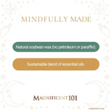 Magnificent 101 Set of 3 Long-Lasting 7 Chakras Plants Aromatherapy Candles | 10.5 Oz - 42-Hour Burn | 100% Soy Wax & Herbs | Ideal for Meditation, Energy Cleansing & Manifestation