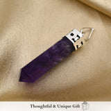 Sugandha Wellness Rainbow Moonstone Healing Crystal Necklace - Lunar Pendant Balance, Inner Light, Love & Creativity