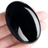MAIBAOTA 2.4" Lapis Lazuli Crystal Stone Polished Palm Stone 0.7" Thick Natural Reiki Gemstone Worry Stone Healing Crystals Energy Balancing Anxiety Stress Relief Meditation 1 Pc