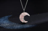 MAIBAOTA 7 Chakra Healing Crystal Necklace Gothic Necklaces for Women Crescent Moon Phase Stone Pendant Necklaces Natural Reiki Spiritual Quartz Gemstone Hippie Witch Jewelry Gifts for Women
