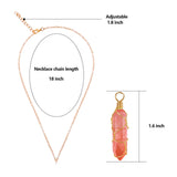 VIBILIA Healing Crystal Necklace Wire Wrapped Natural Amethyst Stone Point Pendant Necklace Hexagonal Reiki Spiritual Quartz Gemstone Stone Jewelry for Women Men