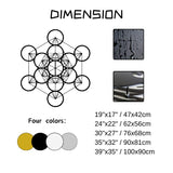 Sacred Geometry Wall Hanging Metal Wall Art, Metatron Cube Metal Wall Decor, Sacred Geometry Wall Art, Geometric Art Wall Decor, Metatron Cube Wall Decor, Wall Hangings for Living Room, Bedroom