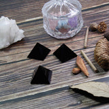 Natural Black Obsidian Crystal Pyramid Energy Generator - The Protector