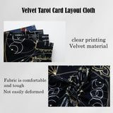 Knana Altar Cloth Witchcraft Velvet Tarot Mat Tarot Cloth for Reading with Celtic Cross Pattern - Hand
