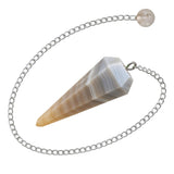 Amazing Gemstone Rainbow Moonstone Crystal Pendulum for Divination - Certified Dowsing Crystals and Healing Stones for Chakra Balancing and Meditation - Enhance Reiki Spiritual Growth