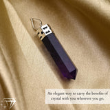 Sugandha Wellness Rainbow Moonstone Healing Crystal Necklace - Lunar Pendant Balance, Inner Light, Love & Creativity