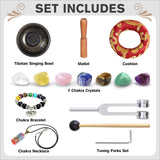 Tibetan Singing Bowl Set, Pure Timbre - Pure and ethereal, Chakra Sound Healing, for Meditation balancing Mindfulness and Stress Relief, Unique Spiritual Gifts for Women and Men (Brass, 3.2-4 inch)