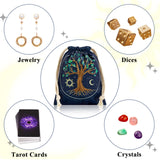 XSYLOHXL Tarot Crad bag and Pouches kit 6 pcs Tarot Deck Holder Storage Gift Velvet Bags with Sturdy Drawstrings Also Suitable for Crystals Dices Witchcraft and Divination Supplies