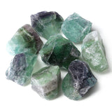 ZHIYUXI 2" Amethyst Rose Quartz Clear Quartz Fluorite Raw Crystals and Stones 4Pcs Crystals Bulk Real Crystals Decor Huge Rocks for Tumbling Witchcraft Wrapping Fountain Rocks Cabbing Room Decor