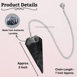 Amazing Gemstone Rainbow Moonstone Crystal Pendulum for Divination - Certified Dowsing Crystals and Healing Stones for Chakra Balancing and Meditation - Enhance Reiki Spiritual Growth
