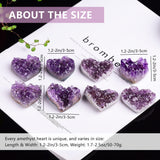 Amethyst Cluster Quartz Purple Raw Gem Stones Gift for Meditation Decor Energy Balance Reiki 1.2-2"/3-5cm