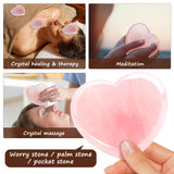 Rose Quartz Heart, Love Stone Healing Crystals Natural Crystal Heart Reiki Gemstone Polished Heart Shaped Rocks Meditation Crystal