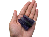Luminous Amazing Gemstone Set of 3 Amethyst, Rose Quartz, Black Tourmaline Crystal Towers - Natural Healing Crystal Point Obelisk for Reiki Healing and Crystal Grid (2 Inch to 3 Inch)