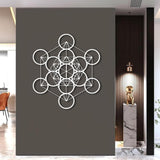 Sacred Geometry Wall Hanging Metal Wall Art, Metatron Cube Metal Wall Decor, Sacred Geometry Wall Art, Geometric Art Wall Decor, Metatron Cube Wall Decor, Wall Hangings for Living Room, Bedroom