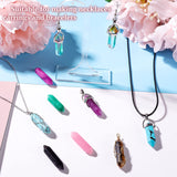 Ecation 40 Pieces Healing Crystal Wands Hexagonal Handmade Amethyst Rose Quartz Chakra Reiki Points Faceted Prism Bars for Meditation Crystal Therapy, 1 Inch-1.4 inch