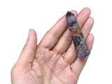 Amazing Gemstone Amethyst Chevron Crystal Towers ~ Natural Healing Crystal Point Obelisk for Reiki Healing and Crystal Grid (2" to 3" Inch)