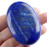 MAIBAOTA 2.4" Lapis Lazuli Crystal Stone Polished Palm Stone 0.7" Thick Natural Reiki Gemstone Worry Stone Healing Crystals Energy Balancing Anxiety Stress Relief Meditation 1 Pc