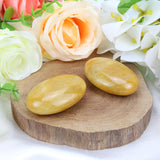 MAIBAOTA 2.4" Lapis Lazuli Crystal Stone Polished Palm Stone 0.7" Thick Natural Reiki Gemstone Worry Stone Healing Crystals Energy Balancing Anxiety Stress Relief Meditation 1 Pc