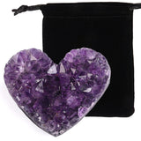 Amethyst Cluster Quartz Purple Raw Gem Stones Gift for Meditation Decor Energy Balance Reiki 1.2-2"/3-5cm