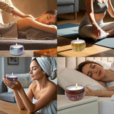 12 Zodiac Constellation Scented Candles Set | 30oz 120H Burn Time | Aromatherapy Pure Soy Wax Tin Jars Travel Candle | Fragrance Relaxation Candle Gifts for Birthdays/Men/Women/Father's Day