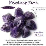ZHIYUXI 2" Amethyst Rose Quartz Clear Quartz Fluorite Raw Crystals and Stones 4Pcs Crystals Bulk Real Crystals Decor Huge Rocks for Tumbling Witchcraft Wrapping Fountain Rocks Cabbing Room Decor