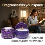 12 Zodiac Constellation Scented Candles Set | 30oz 120H Burn Time | Aromatherapy Pure Soy Wax Tin Jars Travel Candle | Fragrance Relaxation Candle Gifts for Birthdays/Men/Women/Father's Day