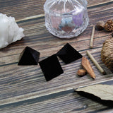 Natural Black Obsidian Crystal Pyramid Energy Generator - The Protector
