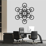 Sacred Geometry Wall Hanging Metal Wall Art, Metatron Cube Metal Wall Decor, Sacred Geometry Wall Art, Geometric Art Wall Decor, Metatron Cube Wall Decor, Wall Hangings for Living Room, Bedroom