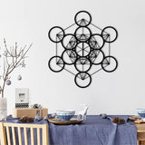 Sacred Geometry Wall Hanging Metal Wall Art, Metatron Cube Metal Wall Decor, Sacred Geometry Wall Art, Geometric Art Wall Decor, Metatron Cube Wall Decor, Wall Hangings for Living Room, Bedroom