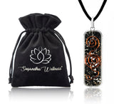 Sugandha Wellness Rainbow Moonstone Healing Crystal Necklace - Lunar Pendant Balance, Inner Light, Love & Creativity