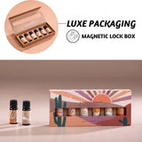 Folkulture Fragrance Oils for Diffuser | Set of 6 Essential Oils Set for Diffusers for Home | Diffuser Oil Scents - Lavender, Palo Santo, Rose Geranium, Lemongrass, Ocean Salt | Lotus Gift Box Set