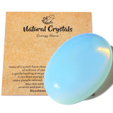 MAIBAOTA 2.4" Lapis Lazuli Crystal Stone Polished Palm Stone 0.7" Thick Natural Reiki Gemstone Worry Stone Healing Crystals Energy Balancing Anxiety Stress Relief Meditation 1 Pc