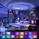 Galaxy Lamp Projector, Star Aurora Projector Built-in Bluetooth Speaker, Night Light for Kids Adults, White Noise Light for Home Decor/Relaxation/Party/Music/Gift (Black)