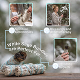 White Sage Smudge Sticks 4" Inch Smudging Wands 6 Bundles | Smudge Kit White Sage Incense Sticks for Home Cleansing (6 Pack)