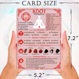 PapaLegba 7+1 Authentic Chakras Cards Includes 1Hidden Chakra Advanced Phase Cheat Sheet Deck Set for Helps Healing＆Balance Your Energy - 5.2" x 7.2" Locally Designed 2-Sided Waterproof Card