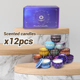 12 Zodiac Constellation Scented Candles Set | 30oz 120H Burn Time | Aromatherapy Pure Soy Wax Tin Jars Travel Candle | Fragrance Relaxation Candle Gifts for Birthdays/Men/Women/Father's Day