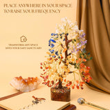 Anima Premium Crystal Tree of Life – 7 Chakra Tree for Healing, Harmony, Positive Energy, Luck & Manifestation – Includes Guidebook & Gift-Ready Packaging – Ethically Handcrafted in India by Women